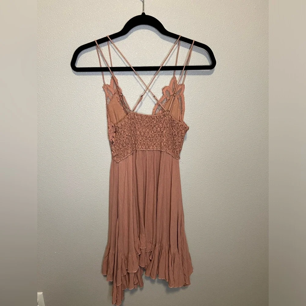 NWT Free People Adella Dress in Rose Size S and M - Picture 10 of 13